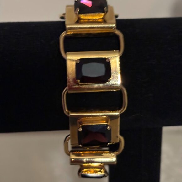 Lord Taylor's Violet Color Bracelet in Gold Tone (8.25") - Picture 6 of 12